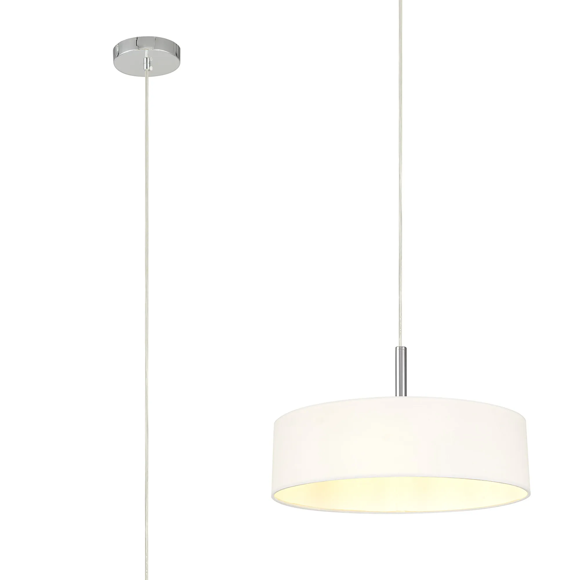 Baymont CH WH Ceiling Lights Deco Single Pendant